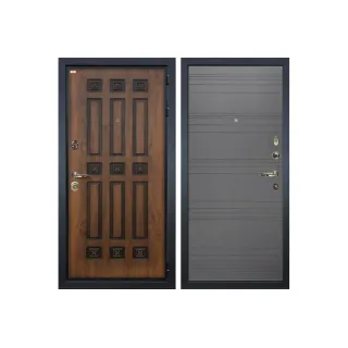 Входная металлическая дверь Лекс Гладиатор 3К Винорит Графит софт (панель №70)