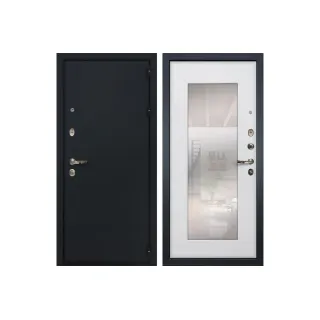 Входная металлическая дверь Лекс 2 Рим с Зеркалом Ясень белый (панель №37)