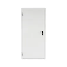 Дверь противопожарная металлическая ДПР-Олимп-01/60К, сплошная, торцевая коробка, высокий порог (0975-2075)