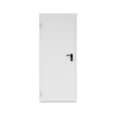 Дверь противопожарная металлическая ДПР-Олимп-01/60К сплошная, торцевая коробка, левая, RAL 7035 (0975-2075)