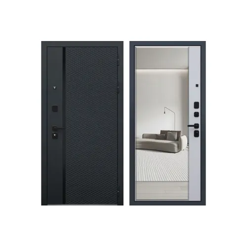 Входная металлическая дверь АСД Ньюкасл с зеркалом 